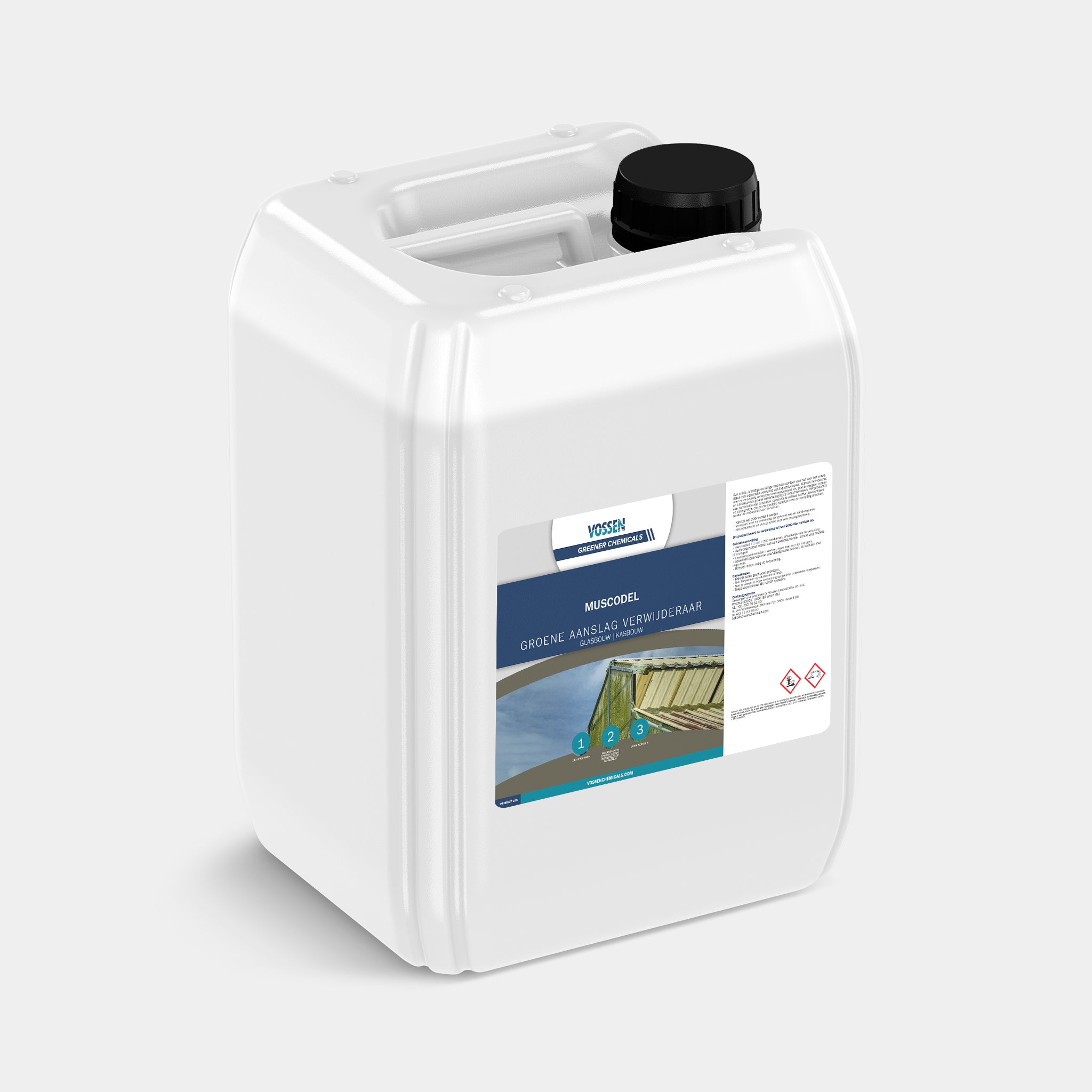 groene aanslag op glas verwijderen